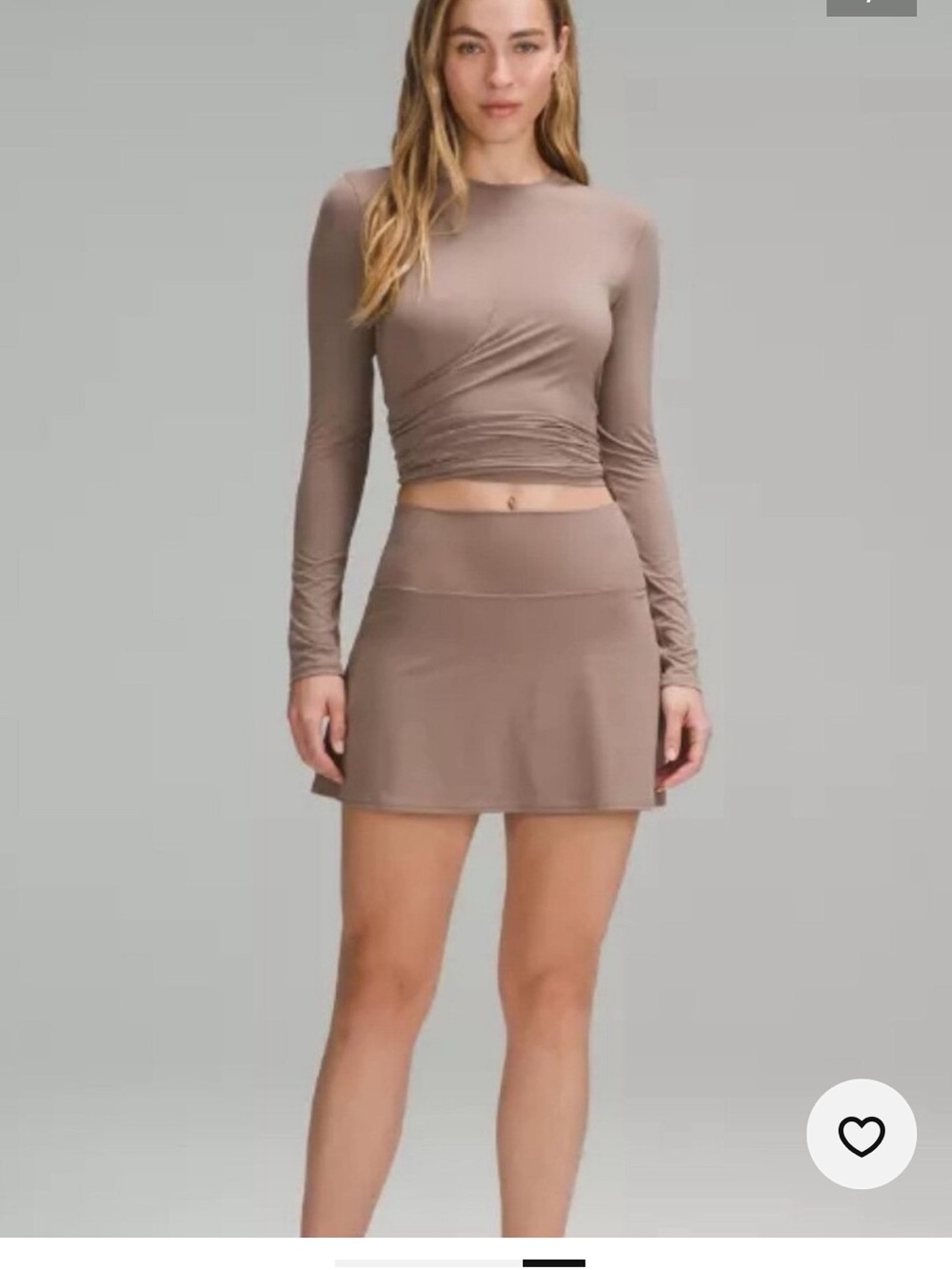 lululemon sz 6 Align taupe skirt high rise athleisure loungewear golf pilates